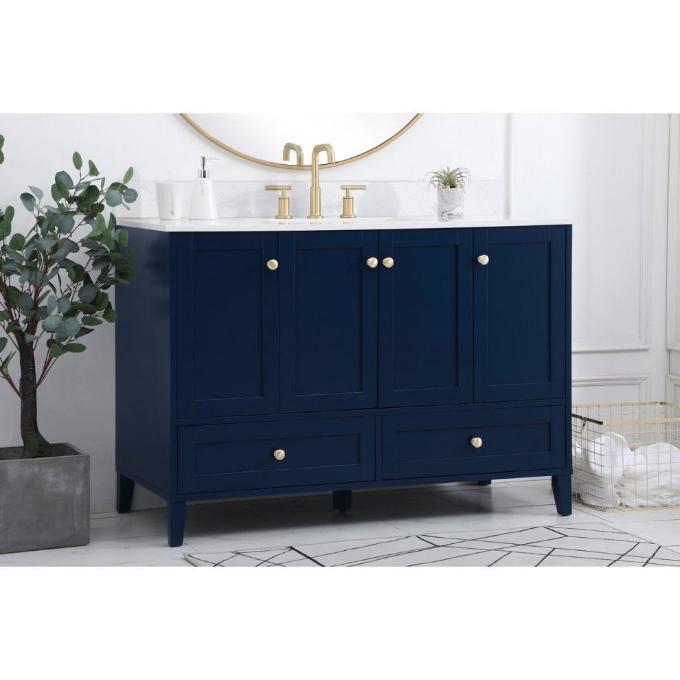 Elegant Decor Sommerville Bathroom Vanity Blue