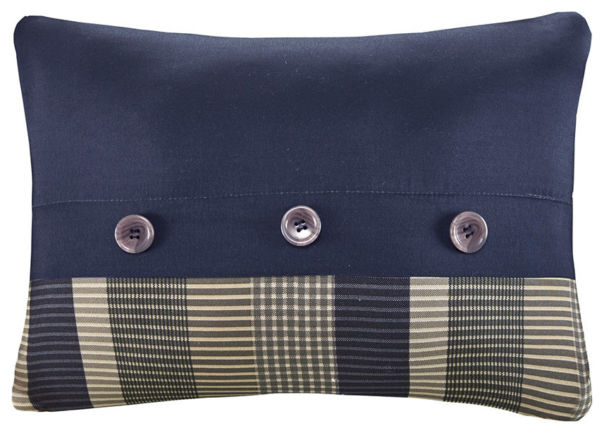 Intelligent Design Robbie Plaid Comforter Set With Bed Sheets, Navy Multi