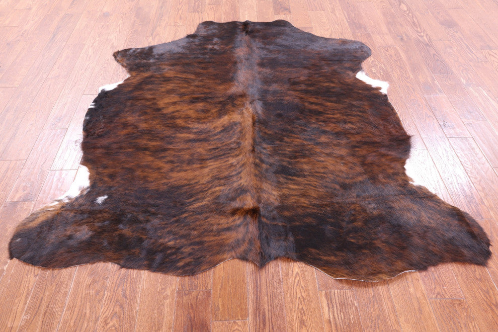 Organic Natural Hair-On Cowhide Area Rug 6' 8" X 6' 2" C1596