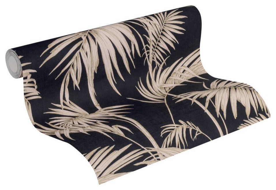 Textured Wallpaper Baroque Floral Image Jungle Modern, 369191