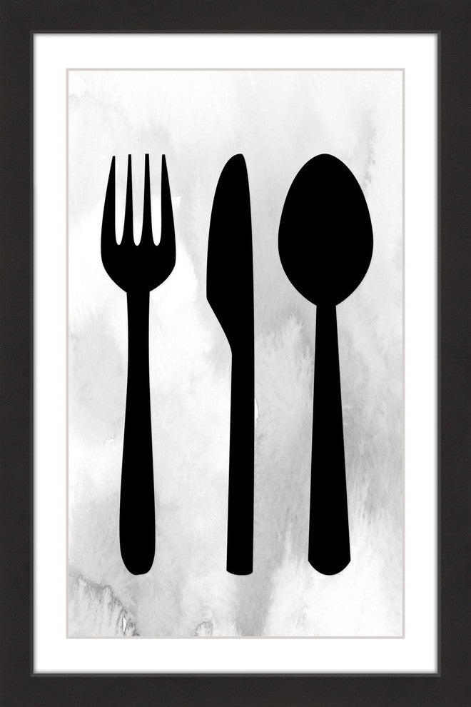 "Silverware" Framed Painting Print