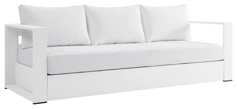 Tahoe Outdoor Patio Powder-Coated Aluminum 4-Piece Set, White White