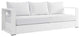 Tahoe Outdoor Patio Powder-Coated Aluminum 4-Piece Set, White White