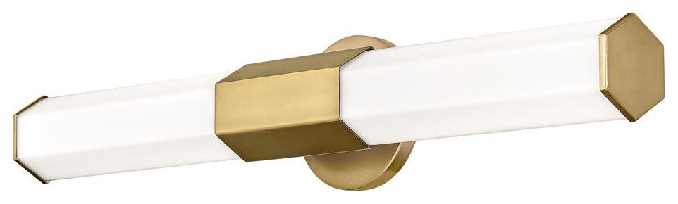 Facet Bath Light, Heritage Brass
