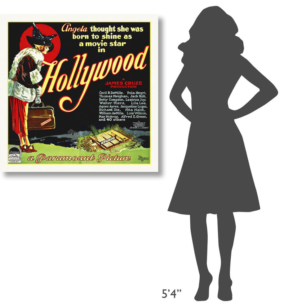 "Hollywood $9, 000" Stretched Canvas Giclee by Hollywood Photo Archive, 36x36"