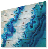Designart Geode Slice Macro Abstract Wood Wall Art 46x36
