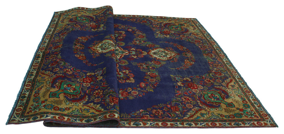 Fine Vintage Distressed Kelvin Drk. Purple Rug