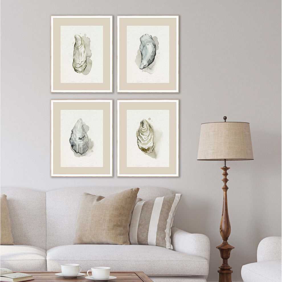 Oysters on the Bay Artwork 4-Piece Set