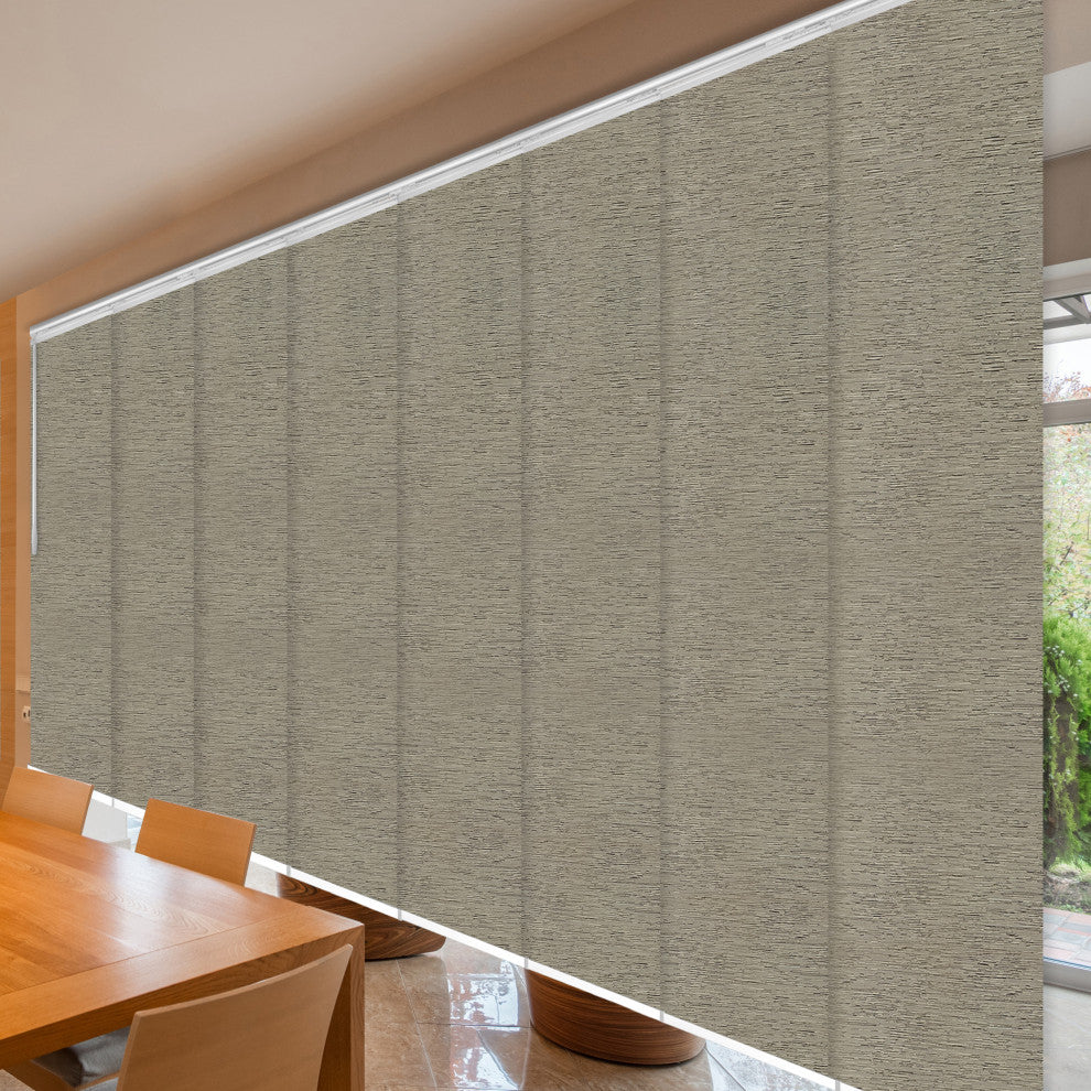 Nilo 8-Panel Track Extendable Vertical Blinds 130-175"W