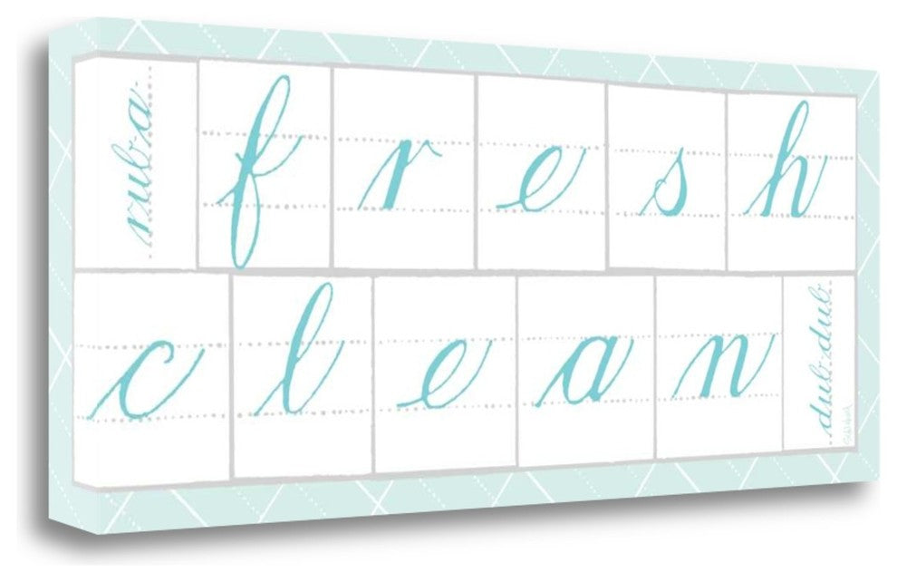 "Fresh Clean Blue" By Sue Schlabach, Giclee Print on Gallery Wrap Canvas