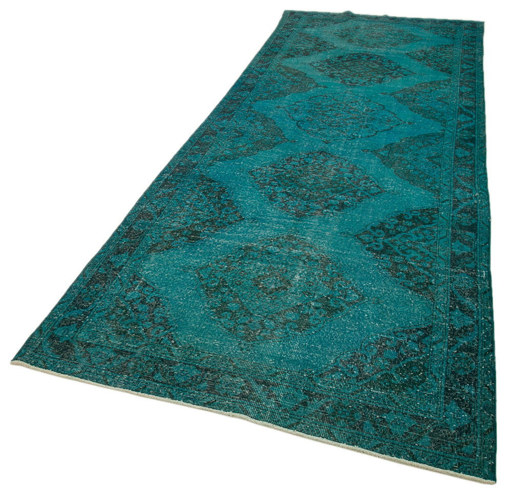 Rug N Carpet - Handwoven Oriental 4' 6" x 13' 4" Antique Runner Rug