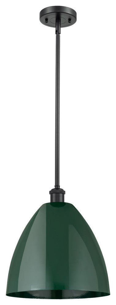 Innovations 516-1S-BK-MBD-12-GR-LED 1 Light Pendant, Matte Black