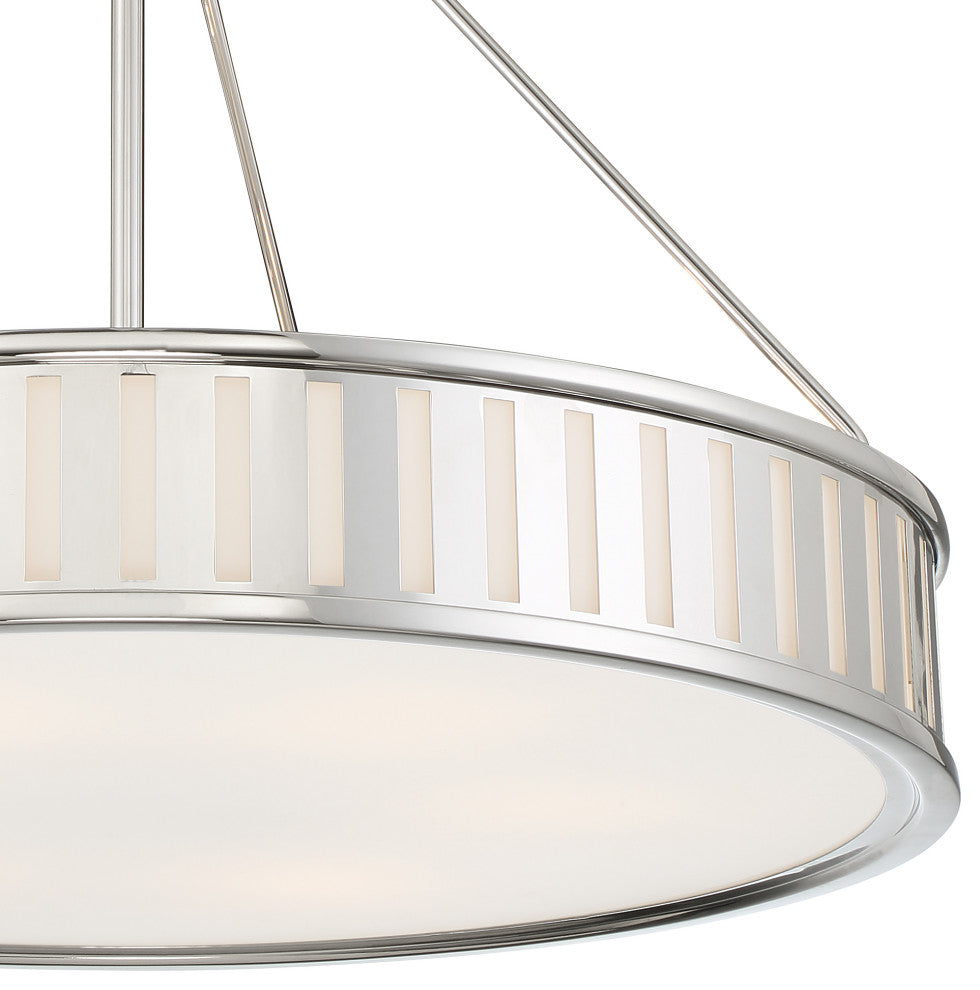 Kendal 6 Light Polished Nickel Pendant