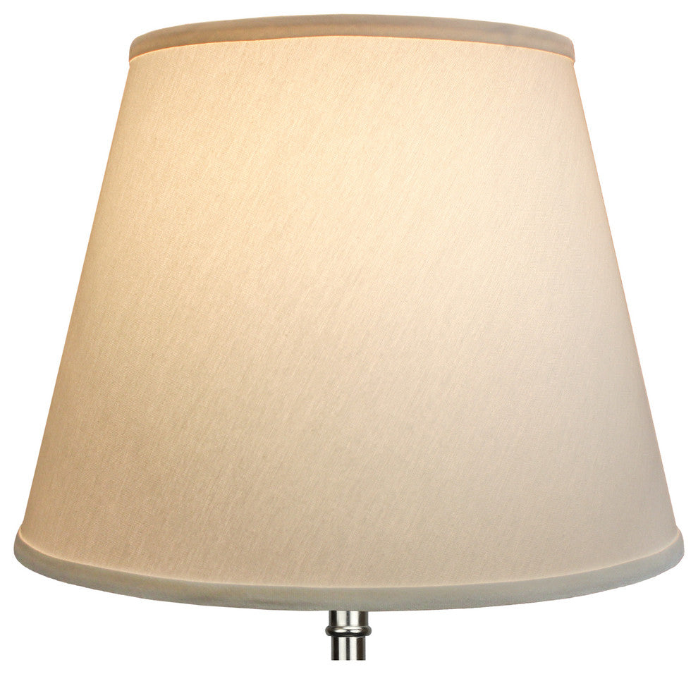 Fenchel Shades 11"x17"x13" Spider Attachment Empire Lamp Shade, Linen Cream