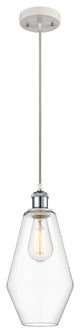 Innovations 516-1P-WPC-G652-7 1-Light Mini Pendant, White, Polished Chrome