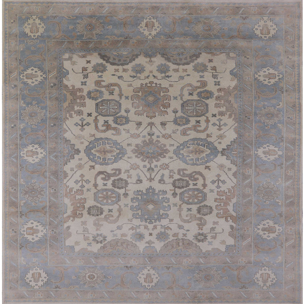 Ahgly Company Indoor Square Mid-Century Modern Area Rugs, 5' Square