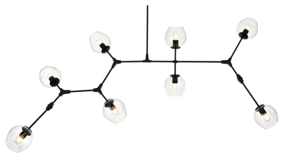 Cavoli 8 Light Chandelier, Black