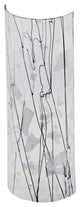 5W X 14H Metro Fusion Branches Glass Cylinder Shade