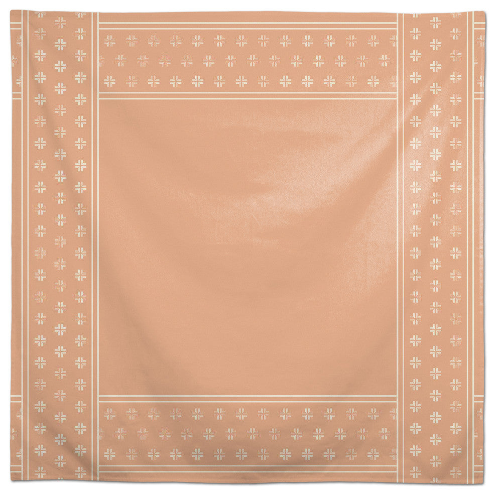 Blush Mudcloth 58x58 Tablecloth
