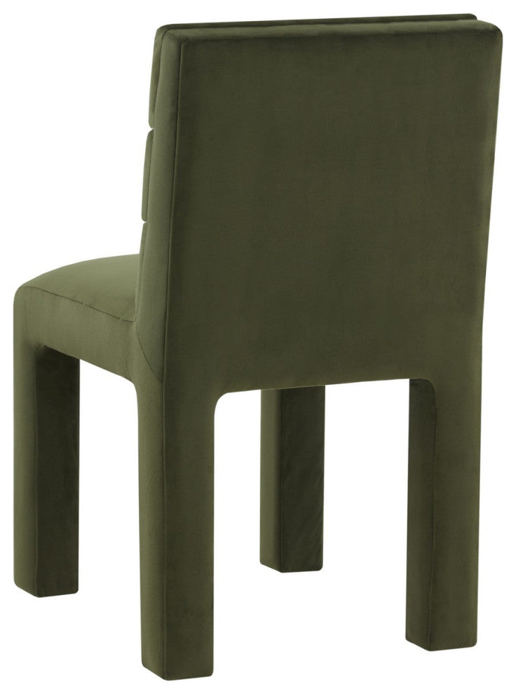 Safavieh Couture Pietro Tufted Dining Chiar, Forest Green