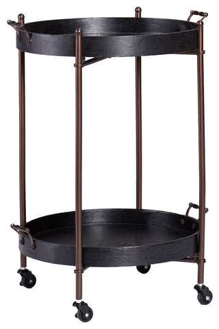Fritz Two-Tier Round Butler Table