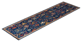 Serapi One-of-a-Kind Hand-Knotted Runner Rug Navy, 2' 8" x 9' 9"