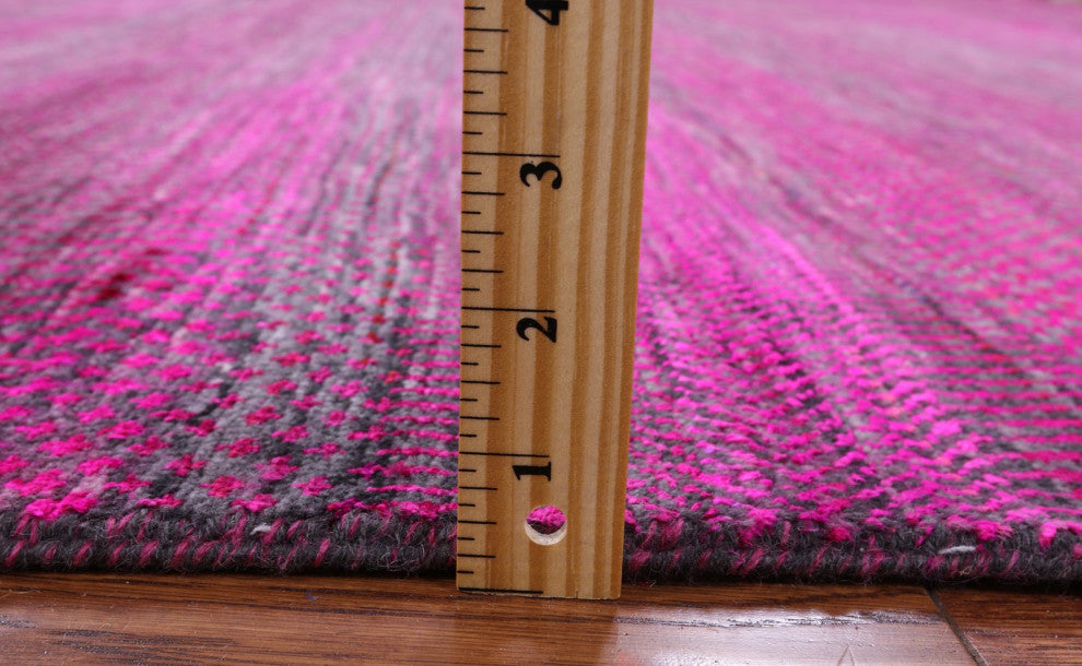 10' Square Hand-Knotted Super Savannah Gabbeh Wool and Silk Rug Q6098