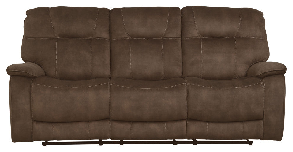 Parker Living Cooper Shadow Brown Manual Triple Reclining Sofa