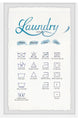 "Laundry Symbols II" Framed Painting Print, 30x45