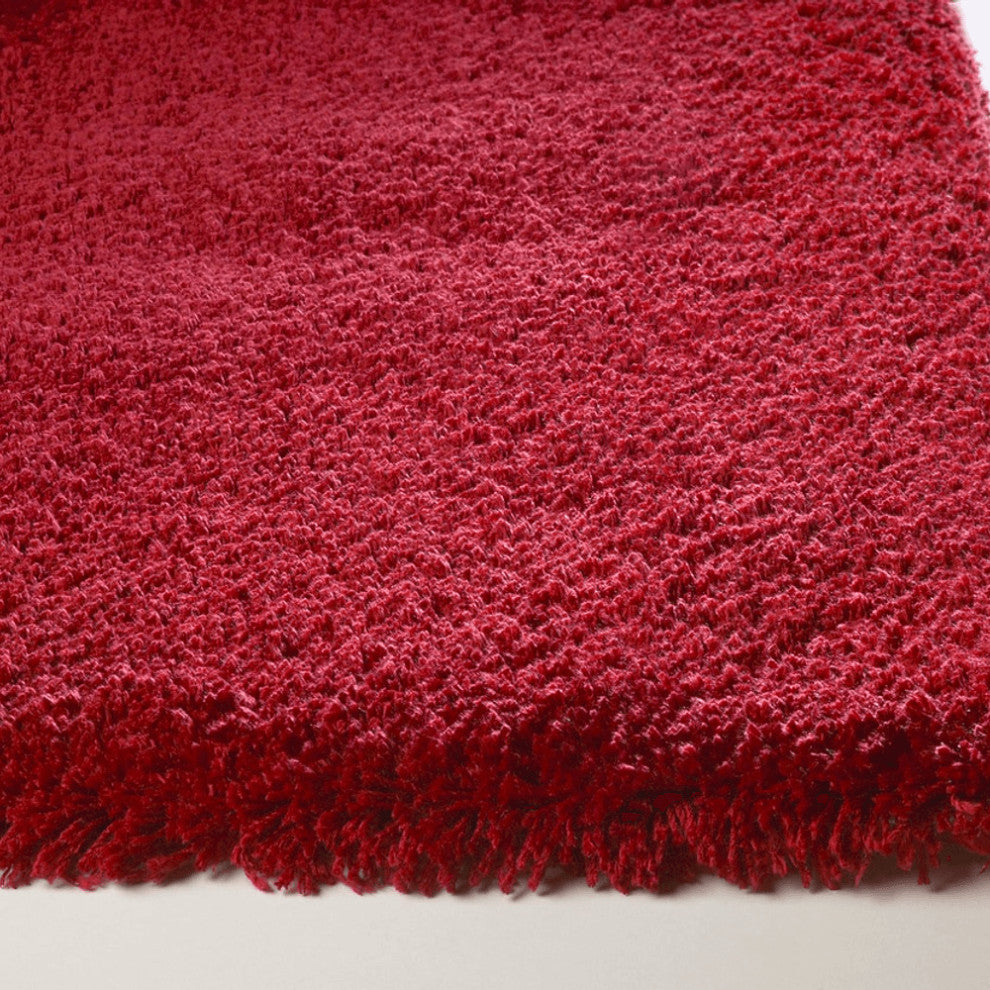 8' X 10' Polyester Red Area Rug