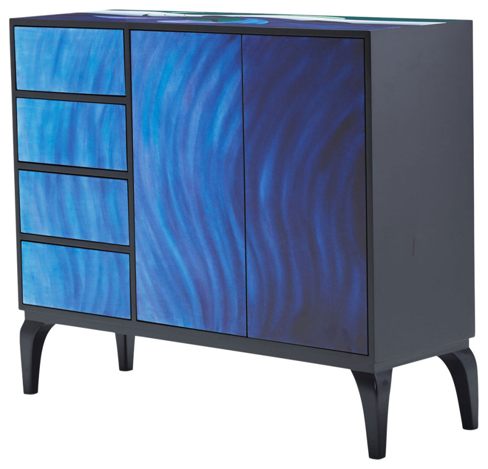 Illusions Blue Waves Cabinet