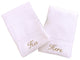 His and Hers Hand Towels, Set of 2
