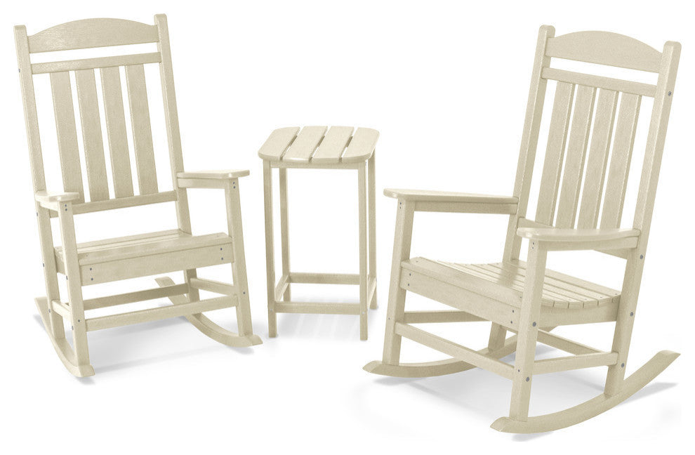 Polywood Presidential Rocker 3-Piece Set, Sand