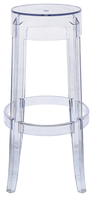 Averill Plastic Barstool with Clear Acrylic Seat and Legs