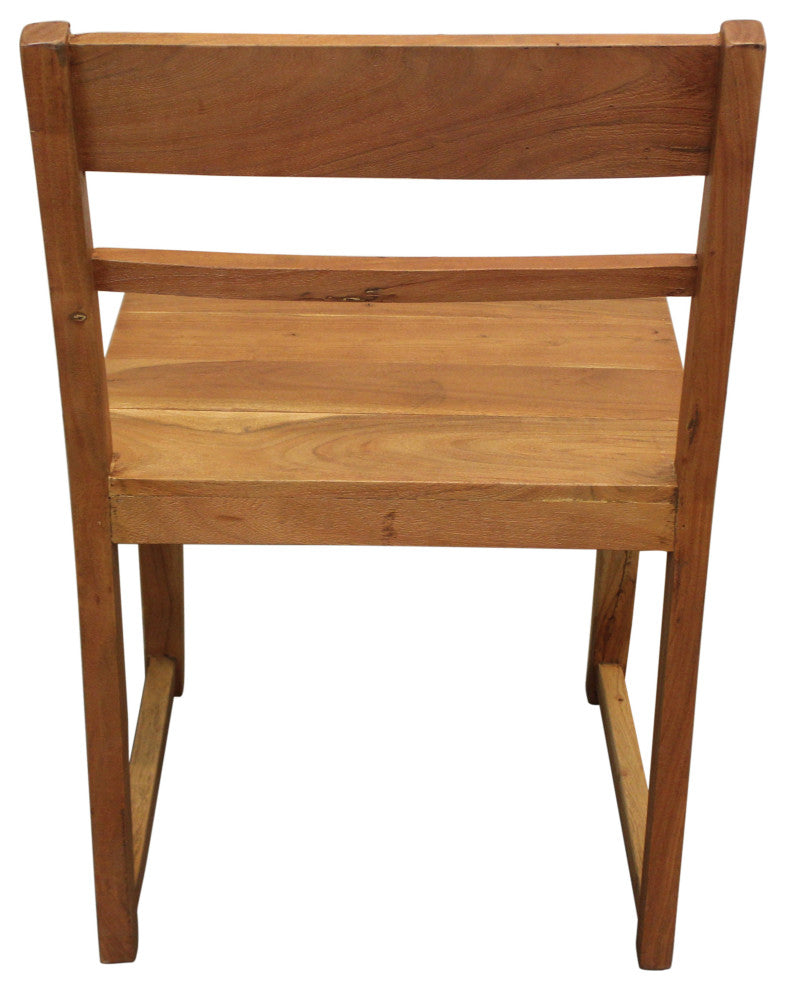 Fernious Dining Chair on Mango Solid Wood, Natural Finish, Set of 2