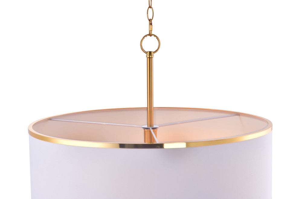 Lazzur Vesle 6 Light 24" Satin Gold Pendant