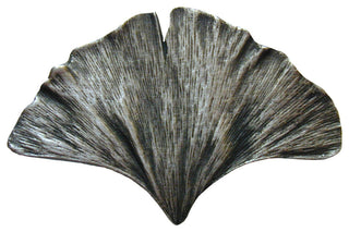 Ginkgo Leaf Knob Antique Brass, Antique Pewter