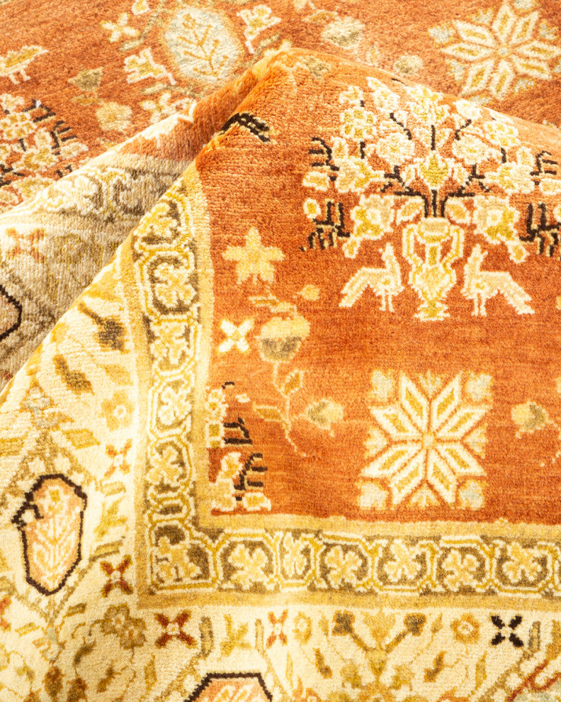Mogul, One-of-a-Kind Hand-Knotted Area Rug Brown, 8'1"x8'9"