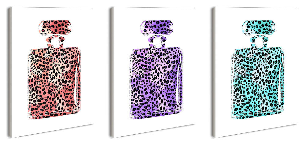 3-Piece Stupell Home lulusimonSTUDIO Perfume Bottles Art Prints