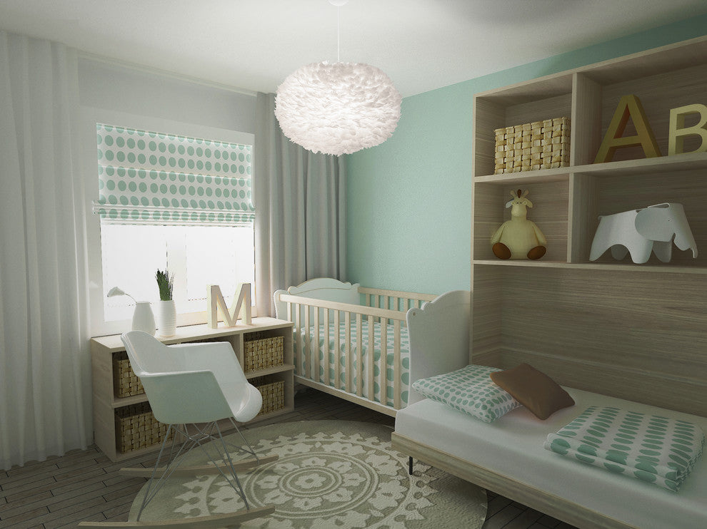 Eos X-Large Hardwired Pendant, Black/White