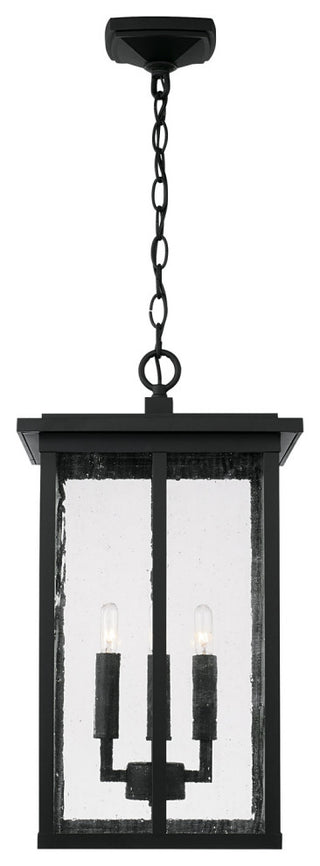 Capital Lighting 943844 Barrett 4 Light 12"W Outdoor Taper Candle - Black