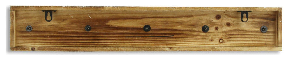 White and Black Moon Phase Five Hook Coat Hanger