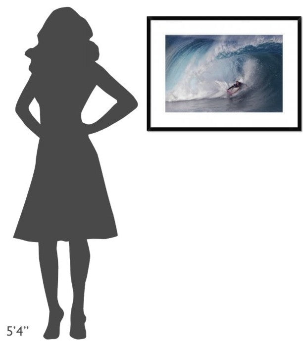 "A Wave Player" Framed Digital Print by Cheng Chang, 32x24"