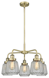 Innovations Chatham 5 24.5" Chandelier Antique Brass