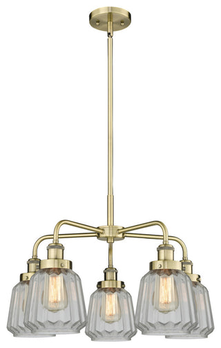 Innovations Chatham 5 24.5" Chandelier Antique Brass