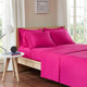 Intelligent Design Microfiber Sheet Set With Side Storage Pockets, Pink