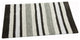 Bath Rug Cotton, GSF 220, Pattern Woven Stripes, Grey, 34"x21"