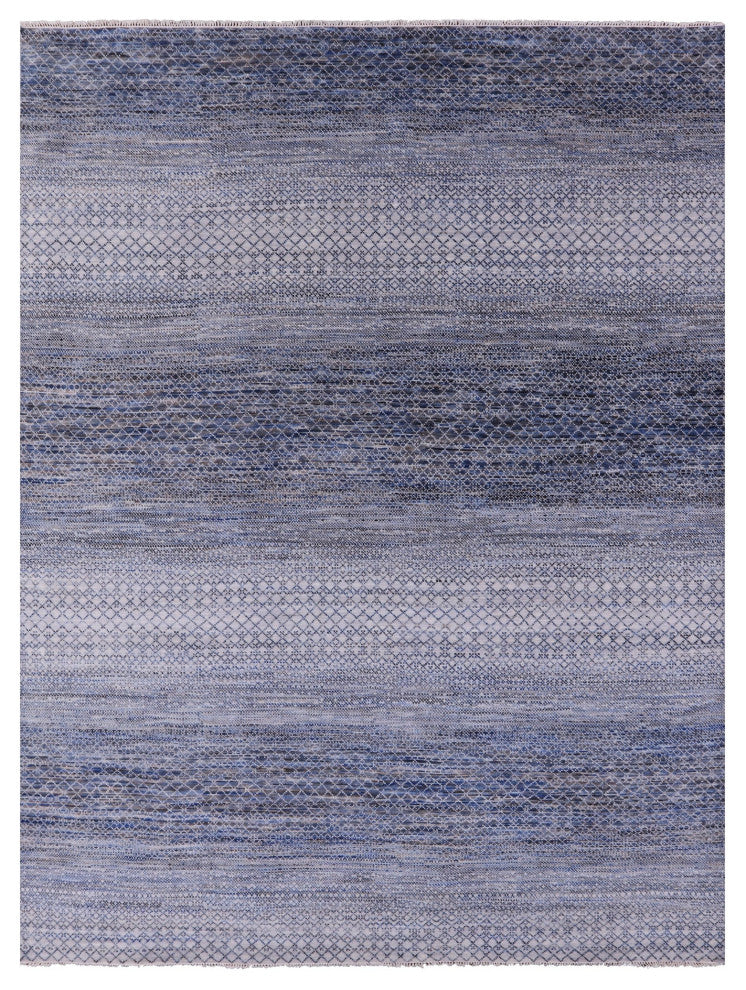 9' 1" X 12' 3" Savannah Grass Handmade Wool Rug - Q13200