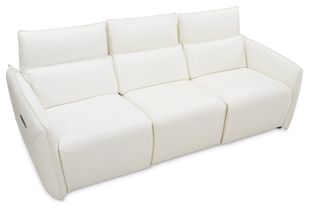 Mia Bella Verona 3-Piece Sectional Sofa - Snow