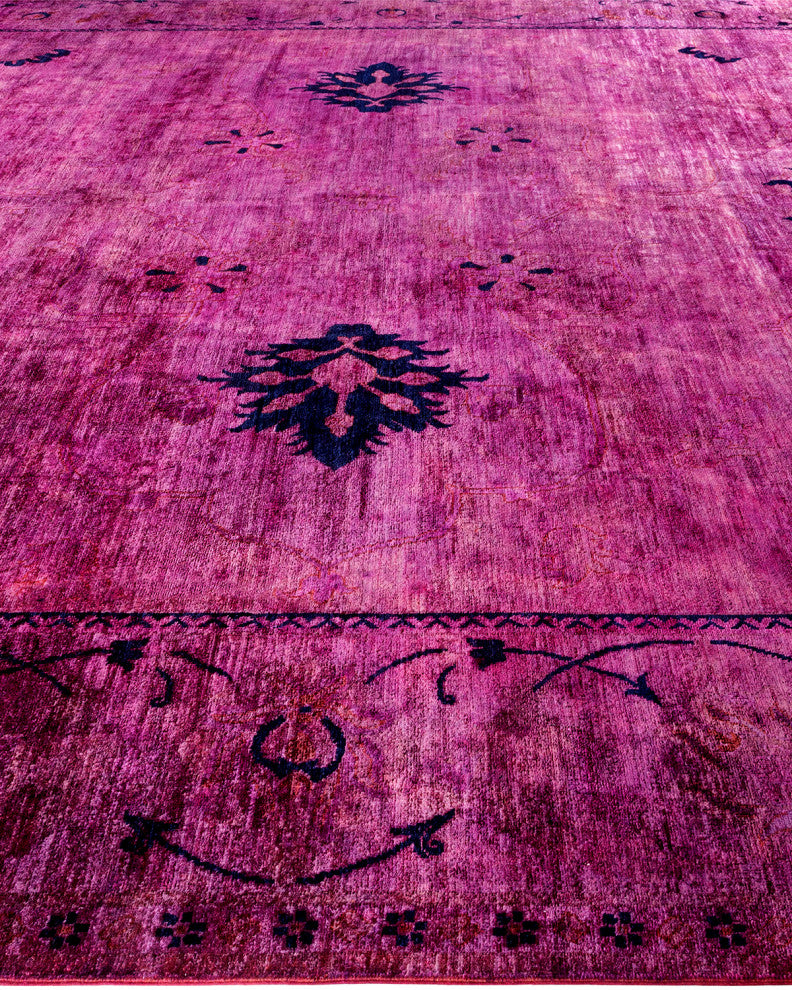 Vibrance, One-of-a-Kind Handmade Area Rug Purple, 17'4"x11'7"